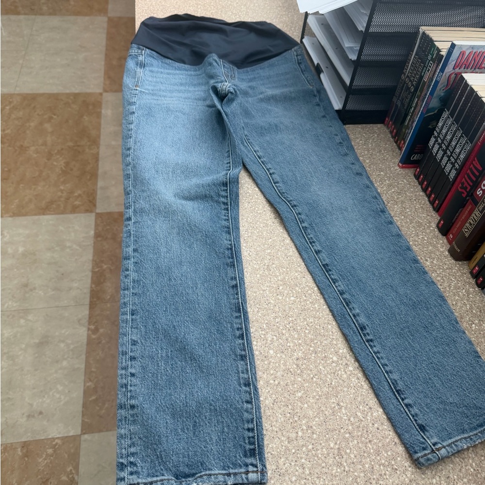 Madewell Maternity Women's Straight Leg Blue Jeans